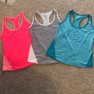 Old Navy Semi-fitted racerback workout tanks, S.
